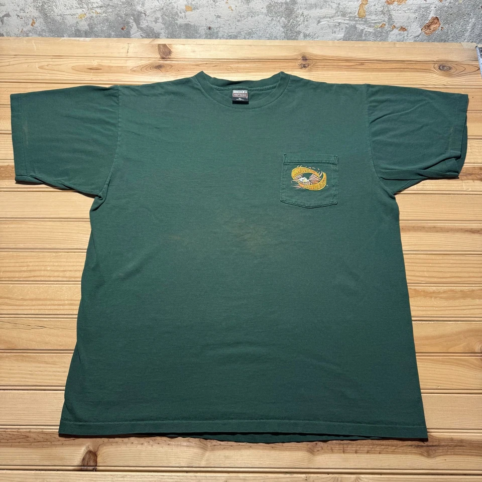 Camiseta de motociclista Harley-Davidson Eagle 1995 vintage de bolsillo de una sola puntada para hombre - XL Foto 2 de 4