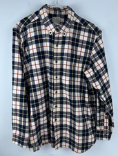 L.L. Bean Men's L Reg Traditional Fit Long Sleeve Scotch Plaid Flannel Shirt