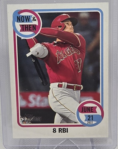 2023 Topps Heritage High Number NT-10  Shohei Ohtani  Then & Now Insert