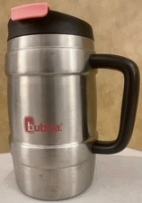 Bubba Classic Insulated Travel Mug 1L 34oz Stainless Steel Black Pink Handle Cup