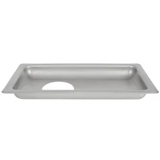Hobart 22PAN-SSTFS SS Rectangular Feed Pan with Funnel-Shaped Opening