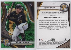 2024 Bowman's Best Green Mini-Diamond Refractor /99 Henry Davis #50 Rookie RC