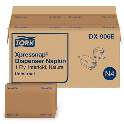 Tork Xpressnap Natural Dispenser Napkin N4 Universal Interfold 1-Ply 13 X 8.5
