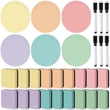 54 Pcs Dry Erase Dots Circles 11 Inch Removable Stickers Spots Wall Decals Ma...