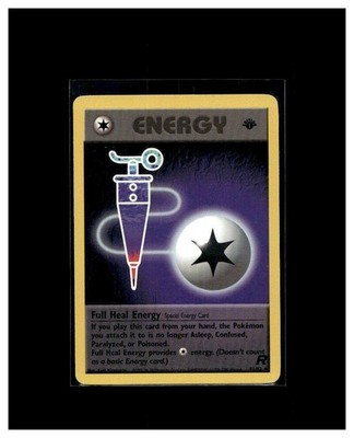 2000 Pokémon TCG Team Rocket 1st Edition Full Heal Energy 81/82