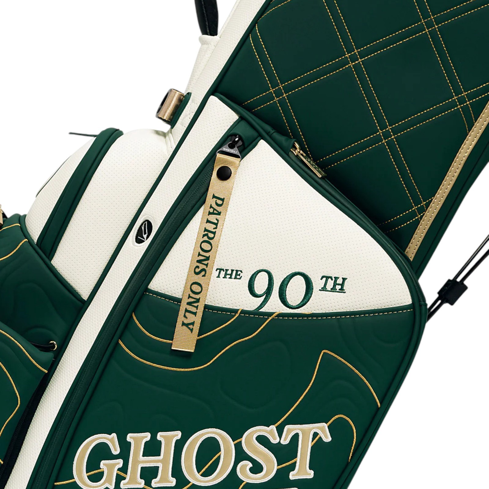 Ghost Golf Patrons Only Anyday 7-Way Stand Bag, Men's, Forest Green/White