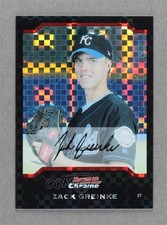 2004 Bowman Draft Chrome X-Fractor 5/125 Zack Greinke #BDP14 5l2