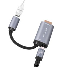 USB C Female to HDMI Male Adapter with 75W PD Fast Charging Port,4K 60Hz,Uni-...