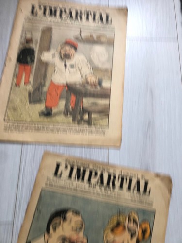 L'IMPARTIAL DE L'EST Lot de 11 exemplaires de 1900 dont Caricature CHINE CHINA - Picture 4 of 10