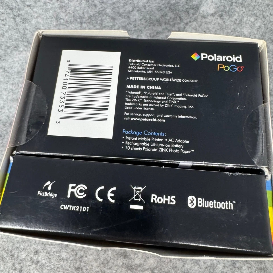 Polaroid PoGo Instant Mobile Printer ZINK Zero Ink Technology New Sealed - Image 2 of 4