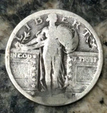 1920-S Standing Liberty Quarter Restored Date