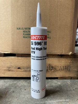 Pack of 2 Loctite SI 596 RD Red High Temp RTV Silicone Adhesive Sealant