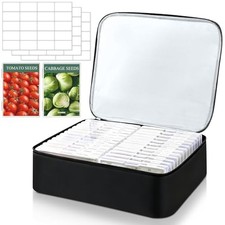 Seed Storage Organizer Box, Reusable Oxford Cloth Seeds Storage 26 Slots