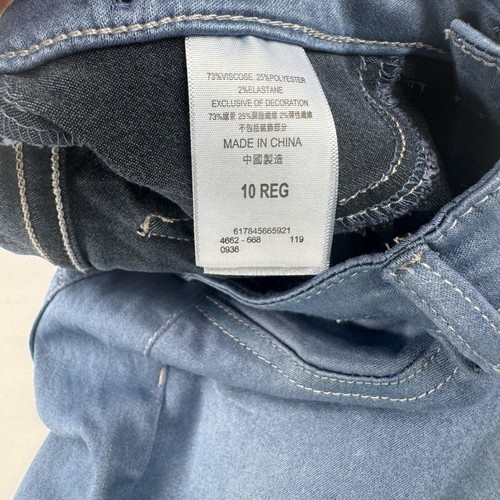 Levis Bermuda Shorts Girls 10 Regular Denim Stretch Slim Fit Knee Length NWT - Picture 6 of 12