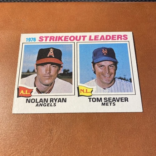 1977 Topps Nolan Ryan Tom Seaver #6 Strikeout Leaders Vintage Baseball Card