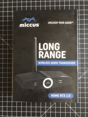 Miccus Home RTX 2.0 Bluetooth Long Range Wireless Audio Transceiver