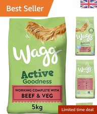 Nutritious Beef & Veg Dry Dog Food for Active Working Breeds - 5kg Pack of 3 2.00 per kilo