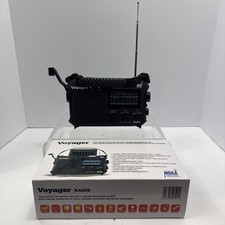 NOAA Voyager KA500 Kaito Red Solar and Crank Weather Alert Multi-band Radio