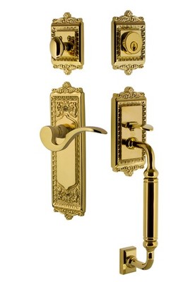 Nostalgic Warehouse EADMAN_ESET_234_CG_LH Egg and Dart Left - Brass