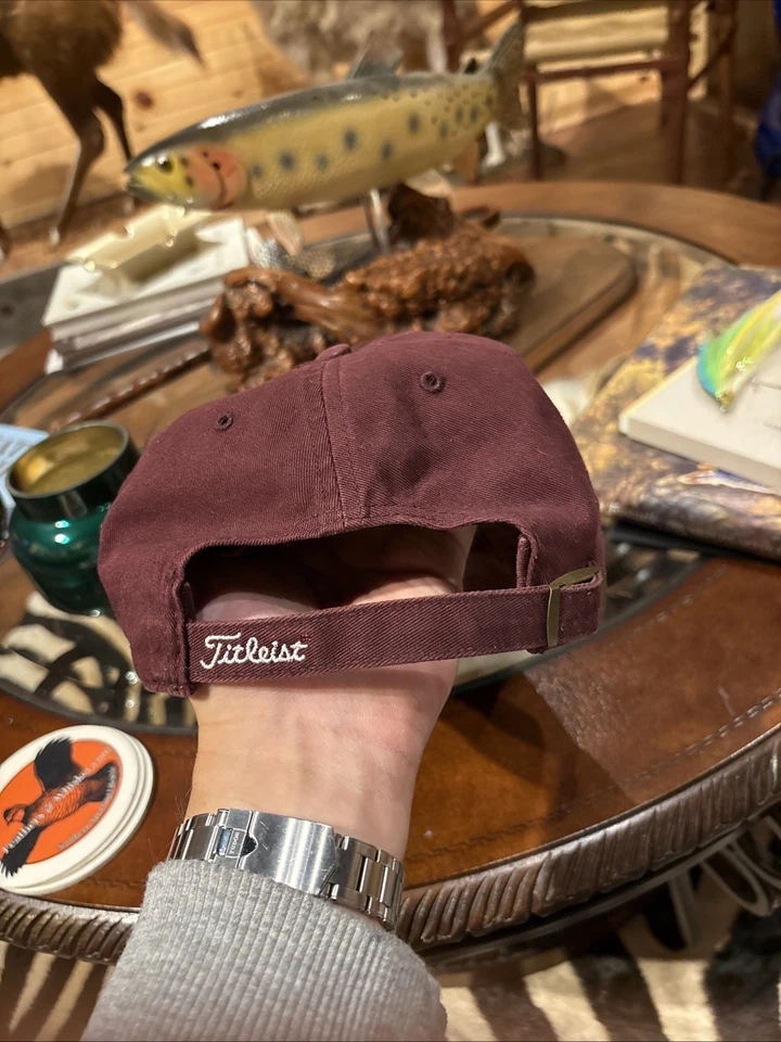 Gorra Titleist VT Hokies vintage marca '47 granate papá gorra ajustable Foto 4 de 4