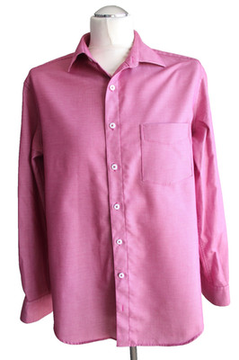 Walbusch Tropical Regular Fit Langarm Hemd KW 41-42 Gr. L Pink