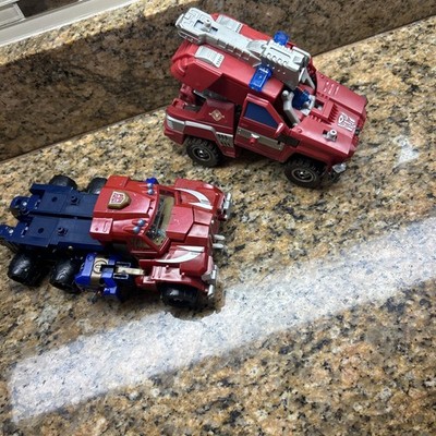 Vintage Transformers Takara 2001 Megatron Optimus Prime TRUCK Inferno Voyager 2