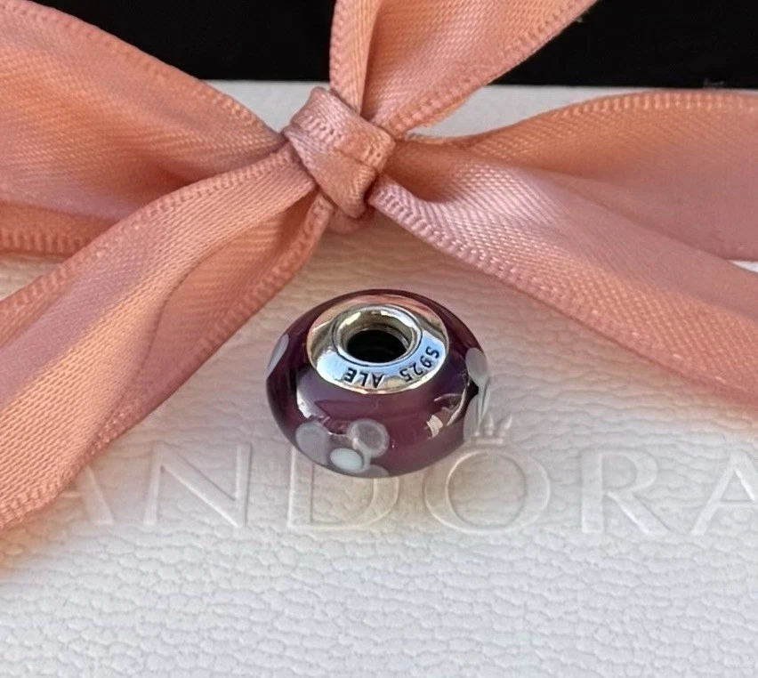 Original Pandora Murano „Blumen“ lila, 925 silber #790643 - Bild 3 von 4