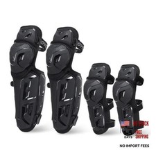 Motorcycle Knee and Elbow Pads CE Level 1 Shin Guard Protective Gear One Size 4