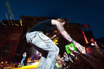 Tyler Hubbard of Florida Georgia Line performs at 2014 Bayou Count- Old Photo