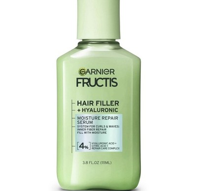 Garnier Hair Filler Hyaluronic Serum Repair for Curly Wavy Hair 3.8Fl Oz