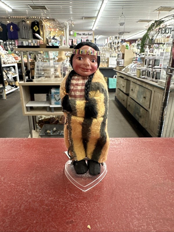 Vintage 6” Skookum Native American Indian Doll 1950's