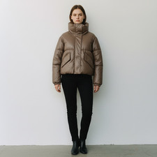 PISTOLA Women’s NWT Donovan Swing Puffer Jacket REVOLVE Size L Espresso