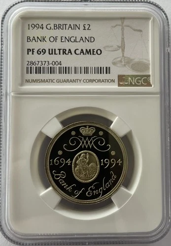 1994 Great Britain Two pound Bank Of England Proof NGC