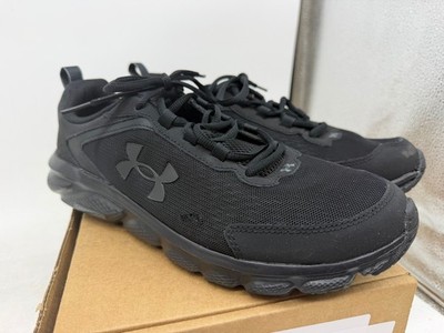 Under Armour Charged Assert 9 Running Sneakers Men Black Lace Up Low Top - 10.5