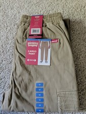 Levi Cargo Pants In Khaki Youth Size 12 With Pockets