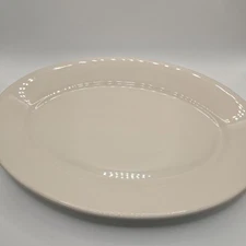 Homer Laughlin White Oval Platter  Ironstone Restaurant Ware 12" Lead Free