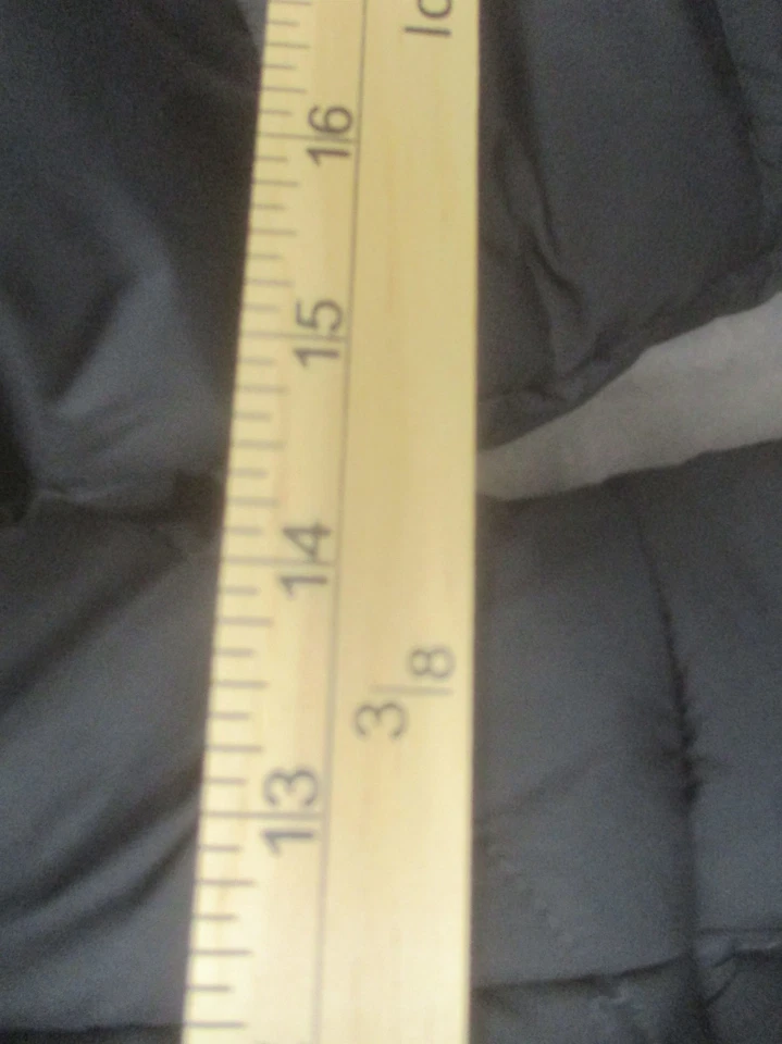 Columbia Talla M Niñas Gris Forrado Piel Capucha Bolsillo Cremallera Completa Chaqueta Acolchada 692 Foto 3 de 4