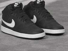 Women's Nike Court Vision Mid, Nike Women's Shoe, Black/White, Size US 8.5