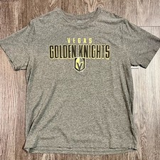 Vegas Golden Knights Youth L NHL T-Shirt Hockey Logo Gray Kids Tee