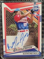2022 Elite Extra Edition #208 Raymond Mola Dominican League Auto Autograph DPL 