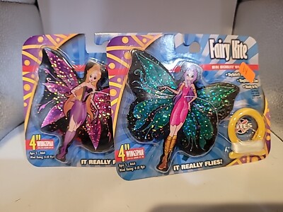 FAIRY 4'' Mini Microlite Mylar Kite PIXIE Purple & Green LOT By X Kites