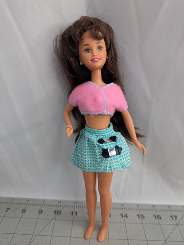 Mattel Barbie Skipper Phone Fun Courtney 1995 Brunette Doll