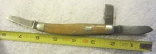 3 blade Montgomery Ward WARDS Bone pocket folding Knife ,for repair VTG