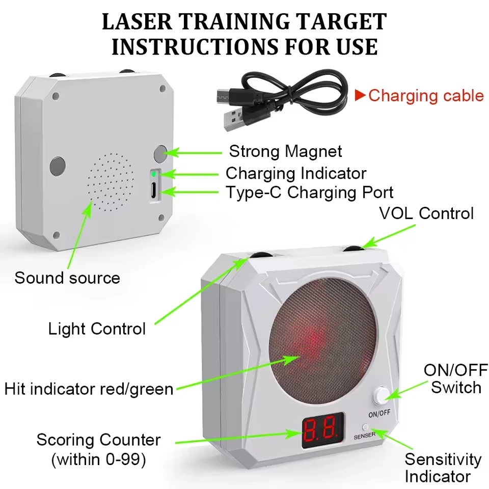 Dry Fire Laser Training Target  - Similar to Strikeman Magnetic/Adhesive mount - Image 3 of 4