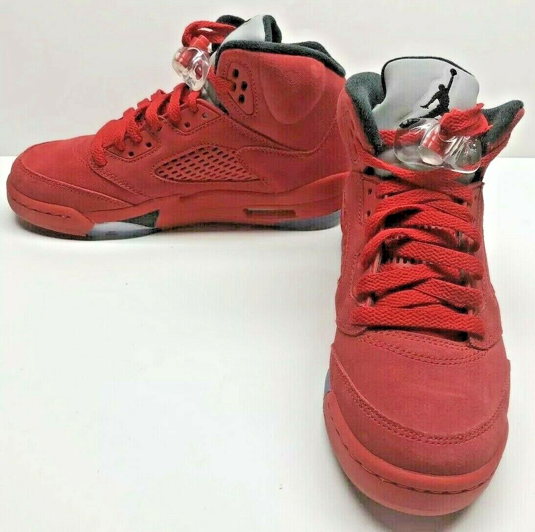 air jordan 5 retro bg red suede
