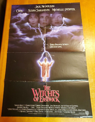 Witches of Eastwick Movie Poster 27x40.5 Folded One Sheet 1987 Jack Nicholson