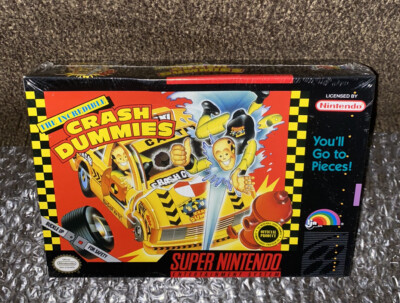 The Incredible Crash Dummies NEW SEALED! LJN SNES V-SEAM