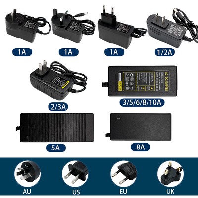 AC110-240V DC5V 12V 1A 2A 3A 5A  Universal Power Adapter Supply Charger adaptor