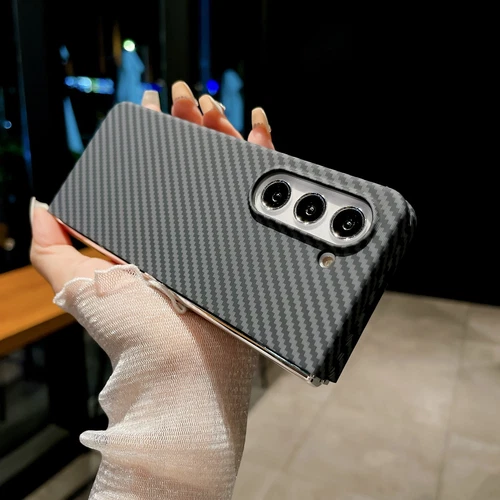 Carbon Fiber Patterned Slim Matte Case For Samsung Galaxy Z Fold 5 Fold 6 Cover - Picture 11 of 15