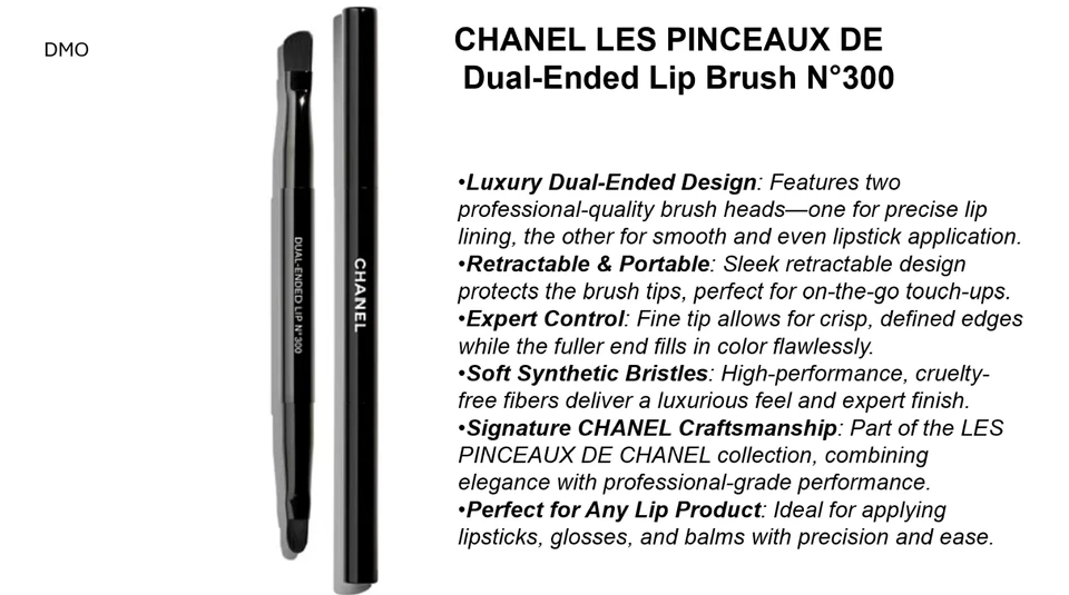 Chanel кромки двойной конец кромки щетка N ° 300 новый + Chanel карта 100% подлинный - Изображение 3 из 4